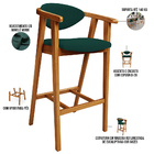 Kit 02 Banquetas Alta Para Cozinha Bancada Bar Sala De Jantar