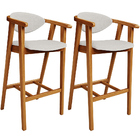 Kit 02 Banquetas Alta Para Cozinha Bancada Bar Sala De Jantar