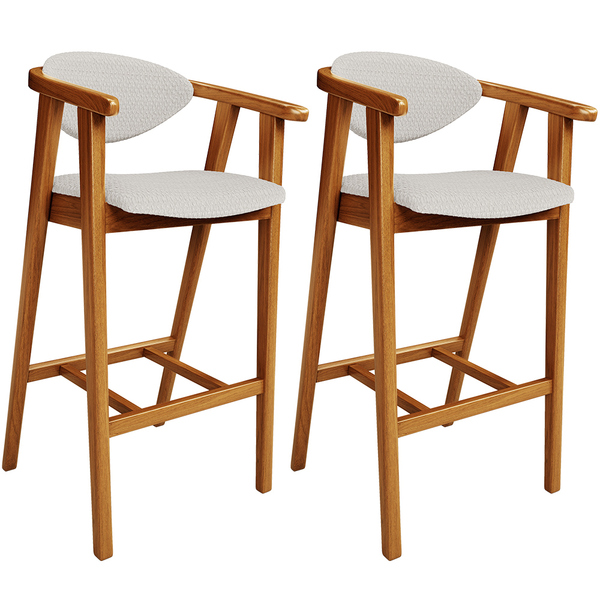 Kit 02 Banquetas Alta Para Cozinha Bancada Bar Sala De Jantar