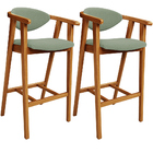 Kit 02 Banquetas Alta Para Cozinha Bancada Bar Sala De Jantar