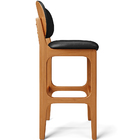 Kit 02 Banquetas Alta Para Cozinha Madeira Fixa Betta L02 Imb