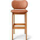 Kit 02 Banquetas Alta Para Cozinha Madeira Fixa Betta L02 Imb