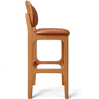Kit 02 Banquetas Alta Para Cozinha Madeira Fixa Betta L02 Imb