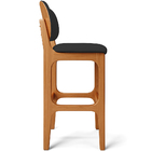 Kit 02 Banquetas Alta Para Cozinha Madeira Fixa Betta L02 Imb
