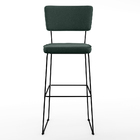 Kit 02 Banquetas Alta Para Cozinha Sala Base Em Aço Fixa Alla