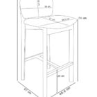 Kit 02 Banquetas Alta Para Cozinha Sala De Jantar Bar Dara L0