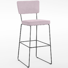 Kit 02 Banquetas Alta Para Cozinha Sala De Jantar Base Em Aço