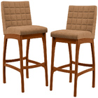 Kit 02 Banquetas Alta Para Cozinha Sala De Jantar Fixa Mila L