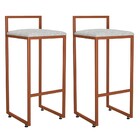 Kit 02 Banquetas Alta Para Cozinha Sala De Jantar Hanna L02 B