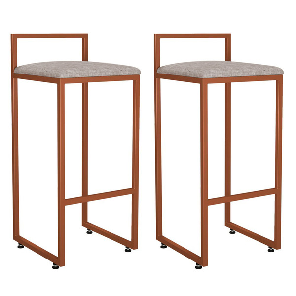 Kit 02 Banquetas Alta Para Cozinha Sala De Jantar Hanna L02 B