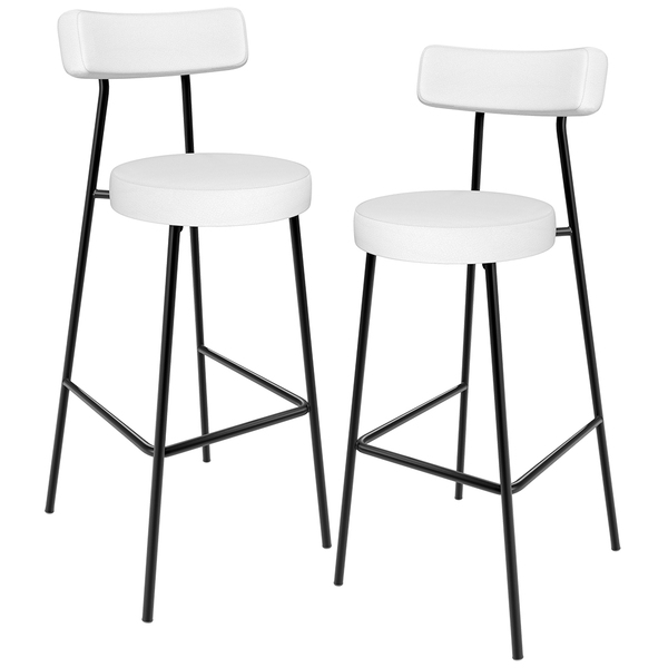 Kit 02 Banquetas Altas Bar Cozinha Sala De Jantar Estrutura E