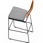 Kit 02 Banquetas Altas Bar Sala De Jantar Fixa Allana L02 Cou