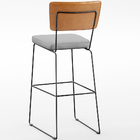 Kit 02 Banquetas Altas Bar Sala De Jantar Fixa Allana L02 Cou