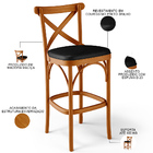 Kit 02 Banquetas Altas Cozinha Bancada Bar Sala De Jantar Est