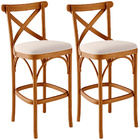 Kit 02 Banquetas Altas Cozinha Bancada Bar Sala De Jantar Est
