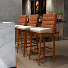 Kit 02 Banquetas Altas Cozinha Sala De Jantar Fixa Mila L02 C