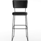 Kit 02 Banquetas Altas Cozinha Sala Jantar Base Em Aço Fixa A