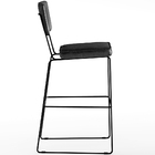 Kit 02 Banquetas Altas Cozinha Sala Jantar Base Em Aço Fixa A