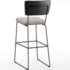 Kit 02 Banquetas Altas Cozinha Sala Jantar Fixa Allana L02 Co