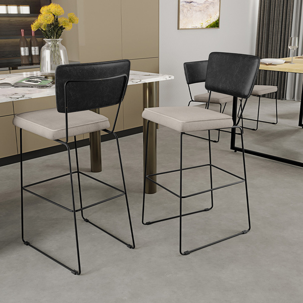 Kit 02 Banquetas Altas Cozinha Sala Jantar Fixa Allana L02 Co