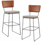 Kit 02 Banquetas Altas Cozinha Sala Jantar Fixa Allana L02 Co