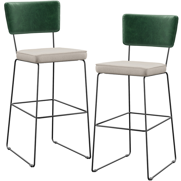 Kit 02 Banquetas Altas Cozinha Sala Jantar Fixa Allana L02 Fa