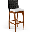 Kit 02 Banquetas Altas Cozinha Sala Jantar Fixa Mila L02 Cour