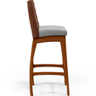 Kit 02 Banquetas Altas Cozinha Sala Jantar Fixa Mila L02 Cour