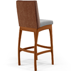 Kit 02 Banquetas Altas Cozinha Sala Jantar Fixa Mila L02 Cour