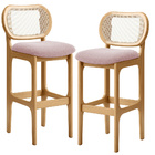 Kit 02 Banquetas Altas Para Cozinha Bancada Sala Tela Betta F