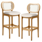 Kit 02 Banquetas Altas Para Cozinha Bancada Sala Tela Betta F