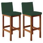 Kit 02 Banquetas Altas Para Cozinha Sala De Jantar Fixa Alya