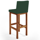 Kit 02 Banquetas Altas Para Cozinha Sala De Jantar Fixa Alya