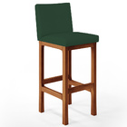 Kit 02 Banquetas Altas Para Cozinha Sala De Jantar Fixa Alya