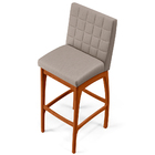 Kit 02 Banquetas Altas Para Cozinha Sala De Jantar Fixa Mila