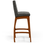 Kit 02 Banquetas Altas Para Cozinha Sala De Jantar Fixa Mila