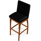 Kit 02 Banquetas Altas Para Cozinha Sala De Jantar Fixa Mila