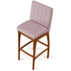 Kit 02 Banquetas Altas Para Cozinha Sala De Jantar Fixa Mila