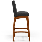 Kit 02 Banquetas Altas Para Cozinha Sala De Jantar Fixa Mila