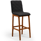 Kit 02 Banquetas Altas Para Cozinha Sala De Jantar Fixa Zoe L