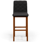 Kit 02 Banquetas Altas Para Cozinha Sala De Jantar Fixa Zoe L