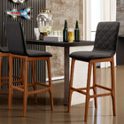 Kit 02 Banquetas Altas Para Cozinha Sala De Jantar Fixa Zoe L