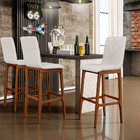 Kit 02 Banquetas Altas Para Cozinha Sala De Jantar Fixa Zoe L