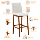 Kit 02 Banquetas Altas Para Cozinha Sala De Jantar Fixa Zoe L