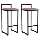 Kit 02 Banquetas Altas Para Cozinha Sala De Jantar Hanna L02