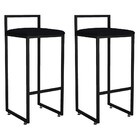 Kit 02 Banquetas Altas Para Cozinha Sala De Jantar Hanna L02