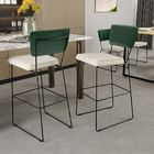 Kit 02 Banquetas Altas Sala De Jantar Fixa Allana L02 Facto V