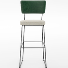 Kit 02 Banquetas Altas Sala De Jantar Fixa Allana L02 Facto V