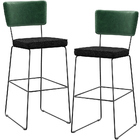 Kit 02 Banquetas Altas Sala De Jantar Fixa Allana L02 Facto V