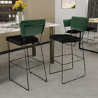 Kit 02 Banquetas Altas Sala De Jantar Fixa Allana L02 Facto V